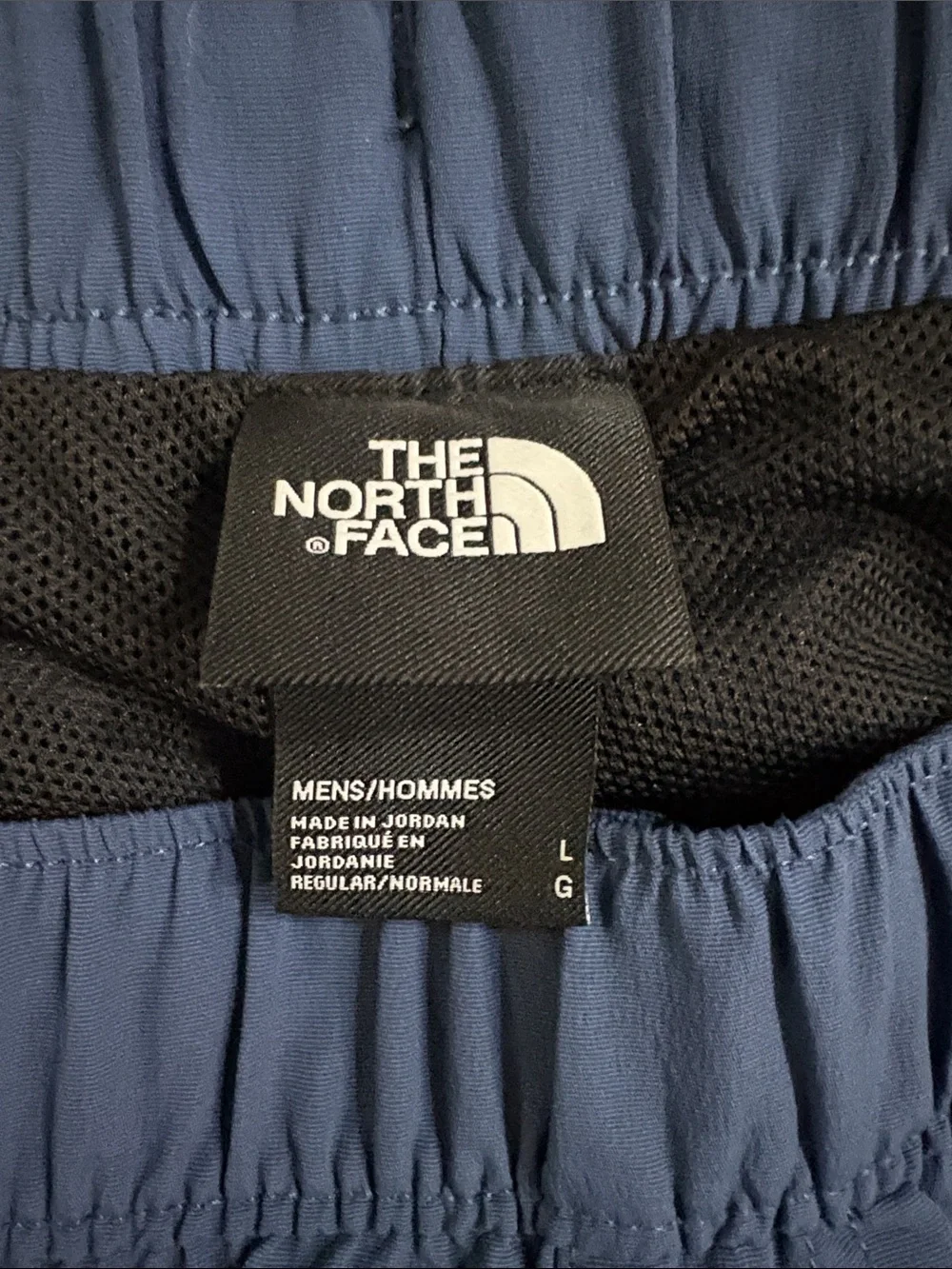 The North Face Men's Navy Swim Trunks with Light Blue (L)
